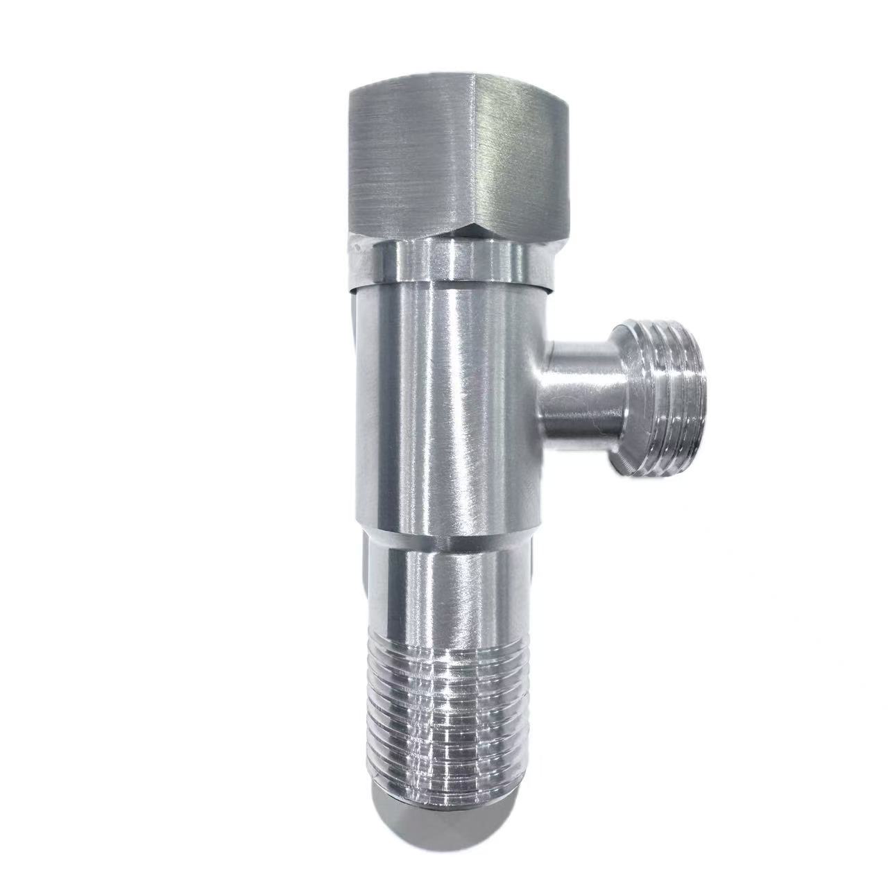 Valv ta 'l-angolu tal-kamra tal-banju ta' l-istainless steel brushed Valv ta 'l-angolu tal-kamra tal-banju ta' l-istainless steel brushed