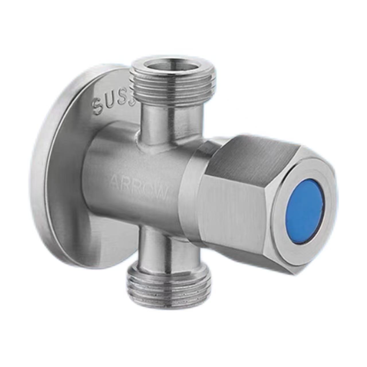Valv ta 'diverter bi tliet direzzjonijiet ta' l-istainless steel brushed Valv ta 'diverter bi tliet direzzjonijiet ta' l-istainless steel brushed