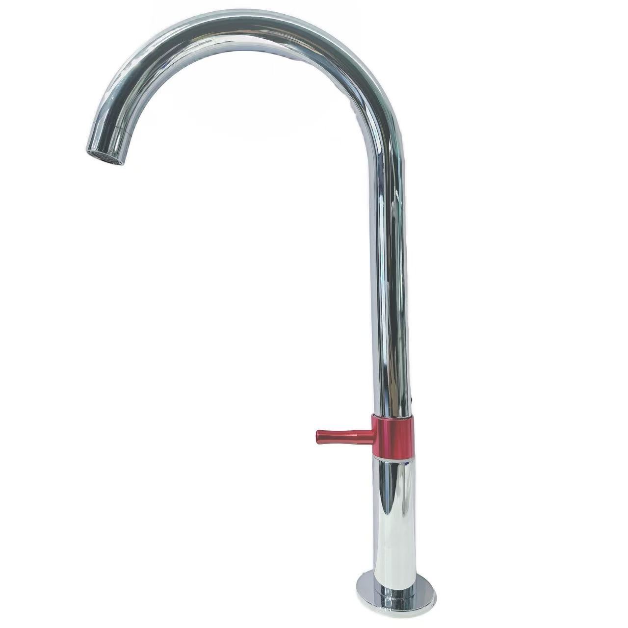 Ileqq Għoli-Arch Gooseneck Uniku Cold Kitchen Sink Faucet Ileqq Għoli-Arch Gooseneck Uniku Cold Kitchen Sink Faucet