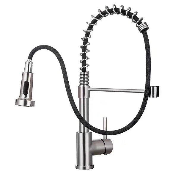 Faucet tas-sink tal-kċina ta 'l-Għoli tal-Liwja tar-Rebbiegħa Iġbed 'il barra Faucet tas-sink tal-kċina ta 'l-Għoli tal-Liwja tar-Rebbiegħa Iġbed 'il barra