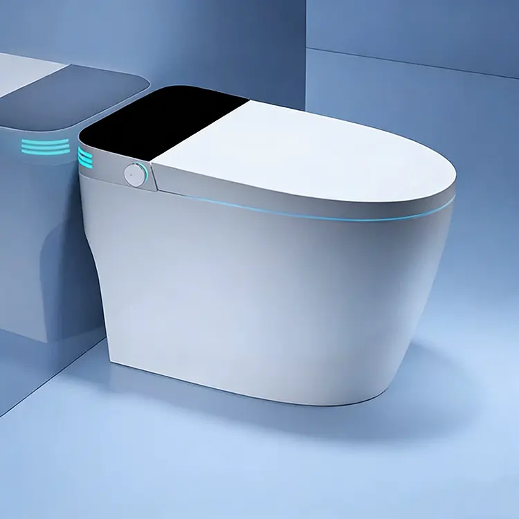 LED Display Diġitali Awtomatiku Lid Flip-Top Fowm Shield Sifun Smart Toilet