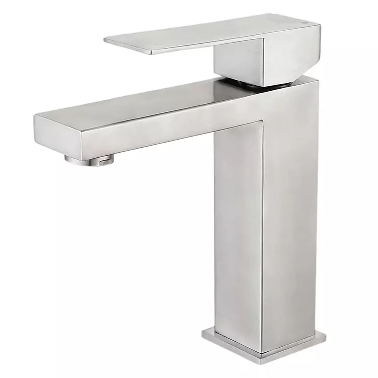 Faucet tal-Baċin Ġeometriku Minimalista sħun u kiesaħ