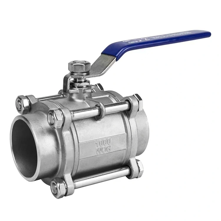 Quick-Install Fixed 3PC Butt-Weld Ball Valve