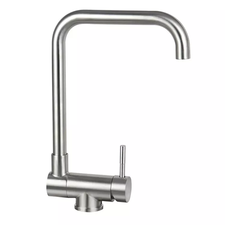 Faucet sħun u kiesaħ tal-kċina li jintwew li jdur b'seba' karattri Faucet sħun u kiesaħ tal-kċina li jintwew li jdur b'seba' karattri