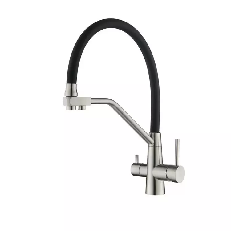Faucet ta 'l-Ilma sħun u kiesaħ 3-in-1 tas-silikonju pull-out