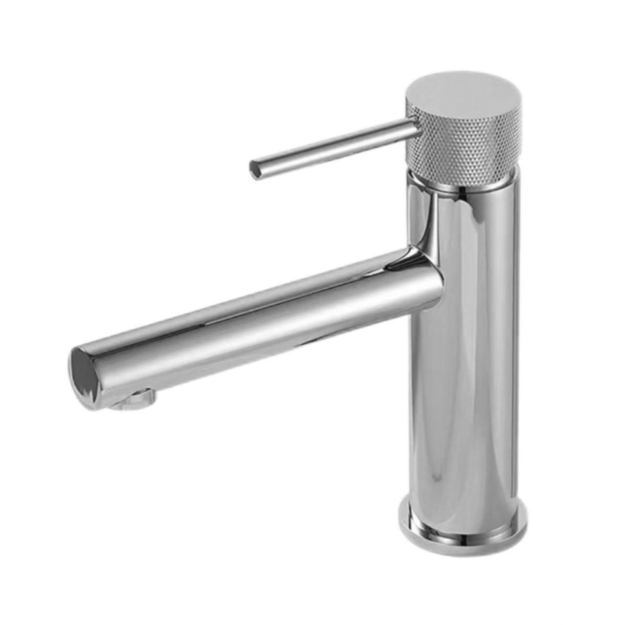 Faucet b'Toqba Unika Ribbed tal-fidda