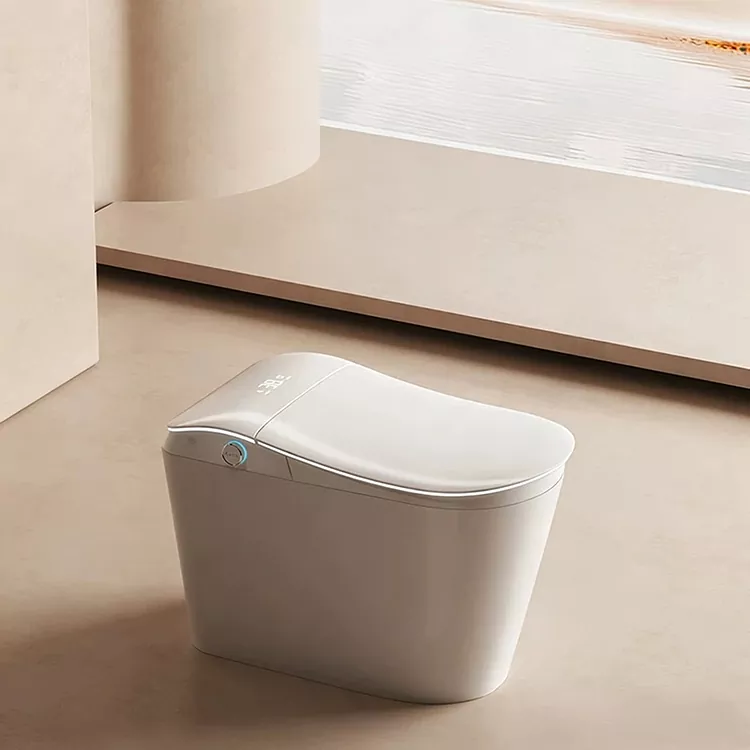Toilet Intelliġenti B'Filtru tal-Ilma Inkorporat U Flushing Attivat bis-Marda