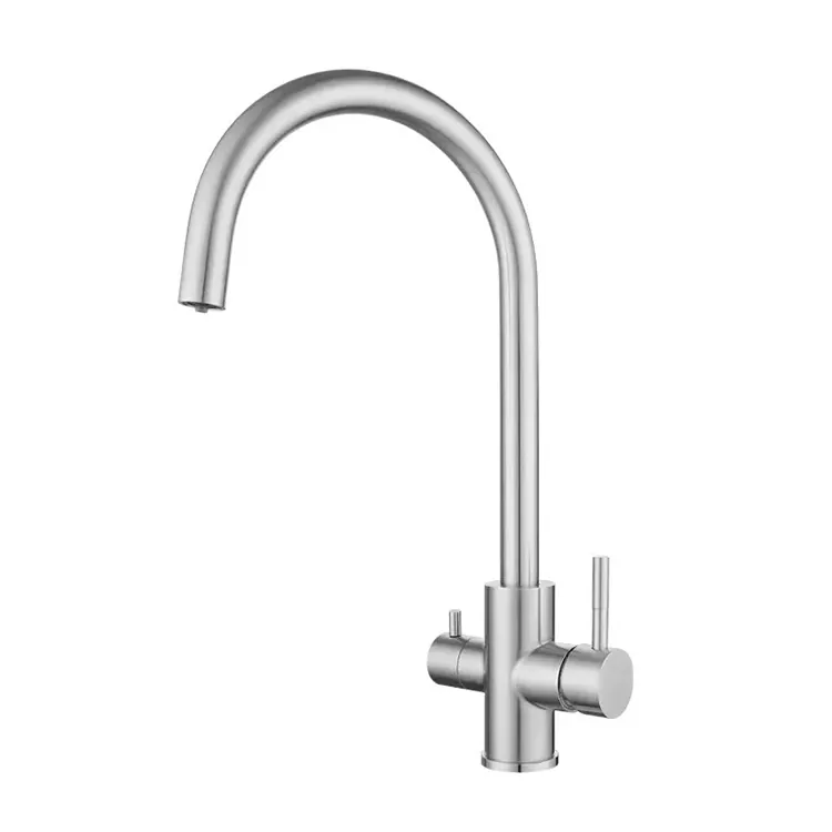 Swan Neck 3-in-1 Faucet sħun u kiesaħ tal-kċina Swan Neck 3-in-1 Faucet sħun u kiesaħ tal-kċina